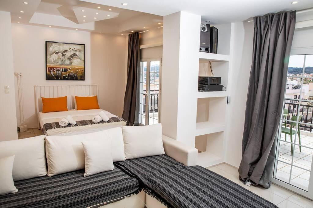 Apartmán Seafront Central Apt In Lavrio Exteriér fotografie